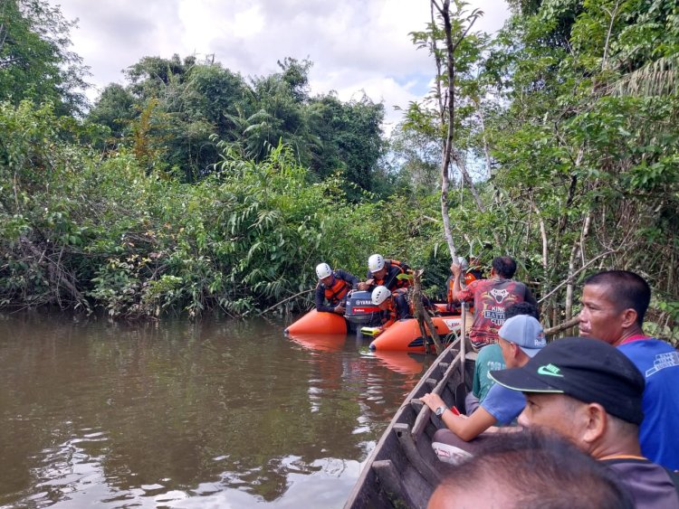 SEORANG WARGA DUSUN ENTACAK DESA BALAI INGIN HANYUT DI SUNGAI ENSABAL, TAYAN HILIR