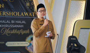 Wabup Hadiri Khataman dan Halalbihalal Madin Al-Muskhafiyah Sukowuwuh
