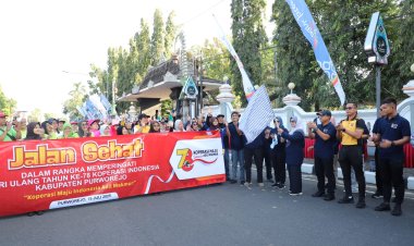 Ribuan Peserta Ikuti Jalan Sehat Peringatan Hari Ulang Tahun Koperasi ke-78