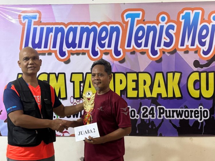 LSM TAMPERAK CUP TENIS MEJA MEJADI AJANG SILATURAHMI
