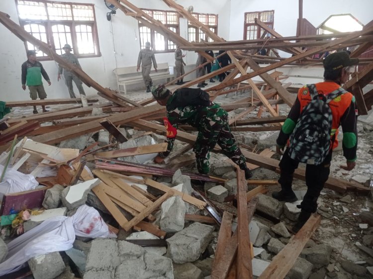 Gempa Guncang Poso, Kodim 1307/Poso Gerak Cepat Beri Pertolongan