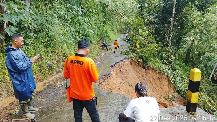 Longsor Dini Hari di Kaligesing, Purworejo: Jalur Vital Jatirejo–DIY Terputus